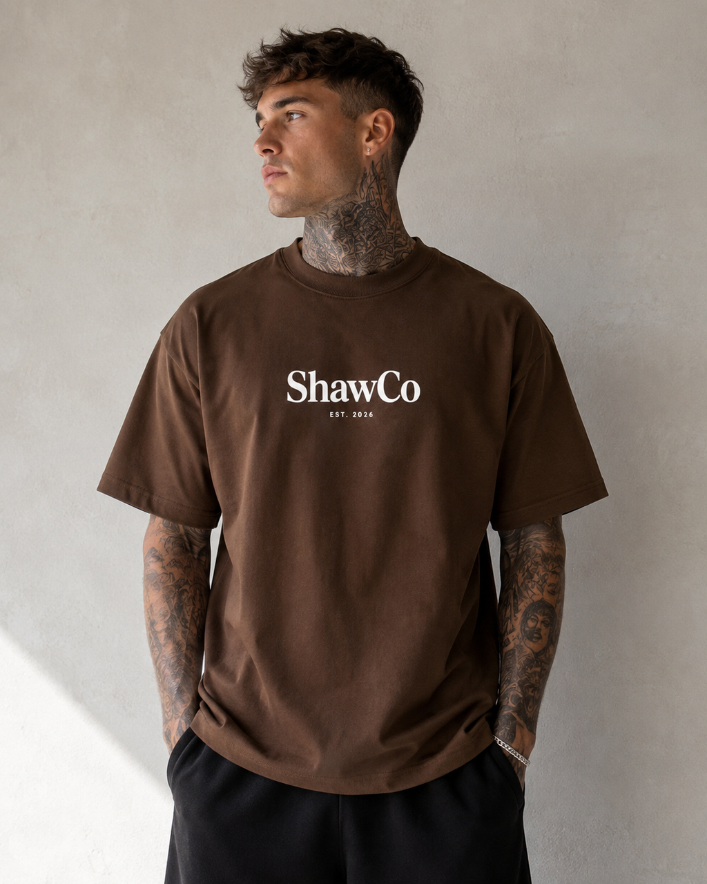 Oversized ShawCo Front Logo T-Shirt