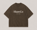 Oversized T-Shirt Standard Print in Beige