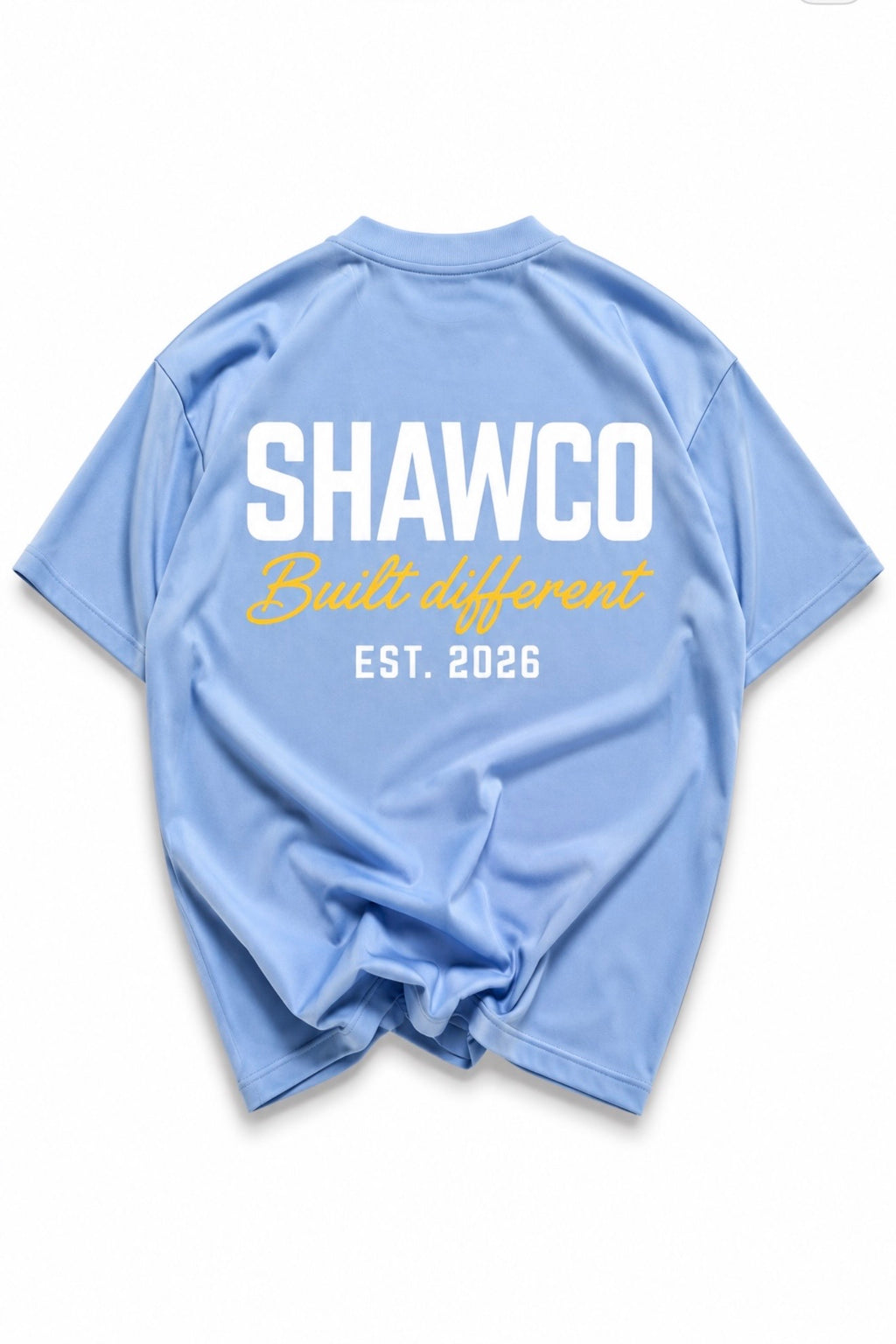 Blue Built Different Oversized T-Shirt