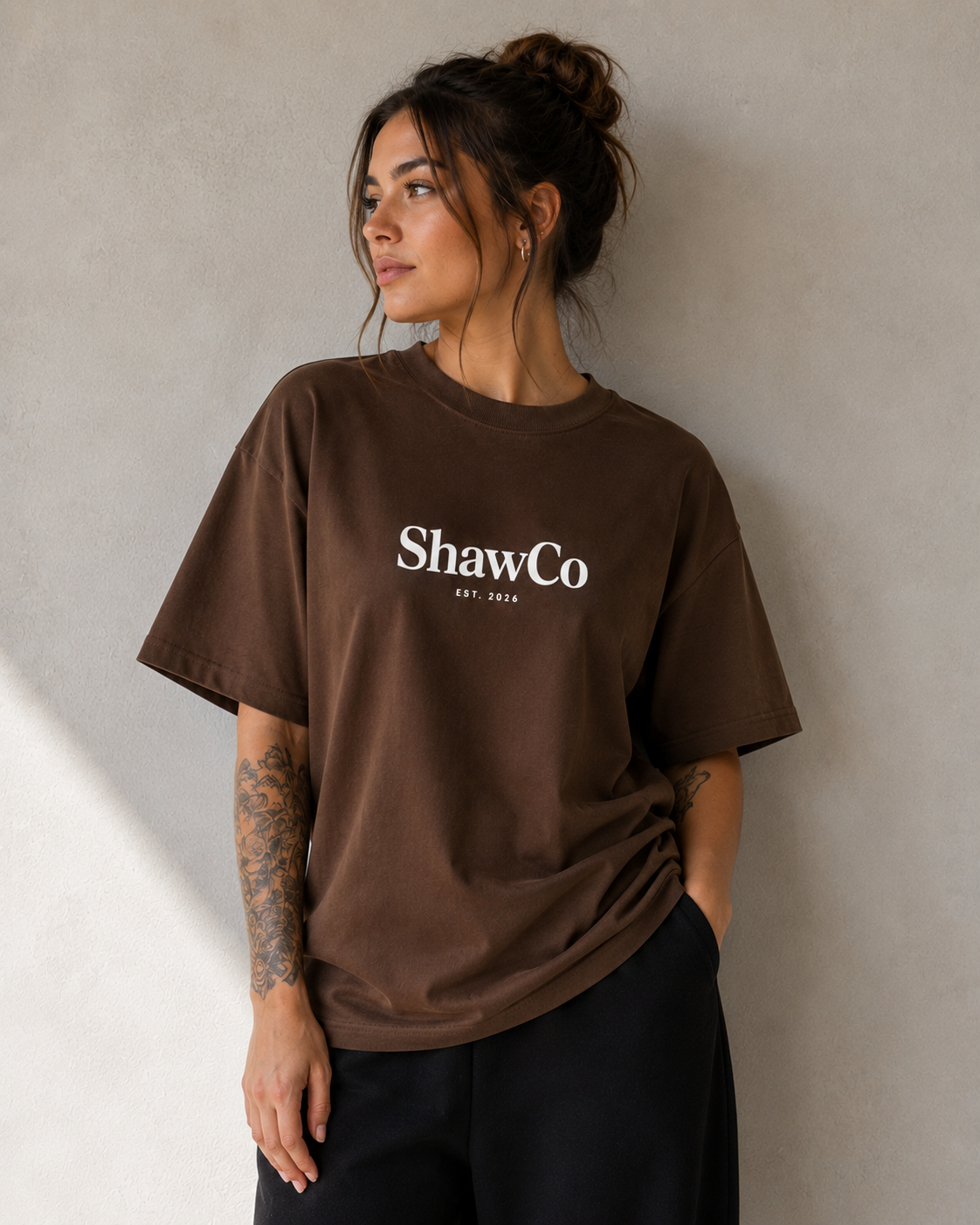 Oversized ShawCo Front Logo T-Shirt
