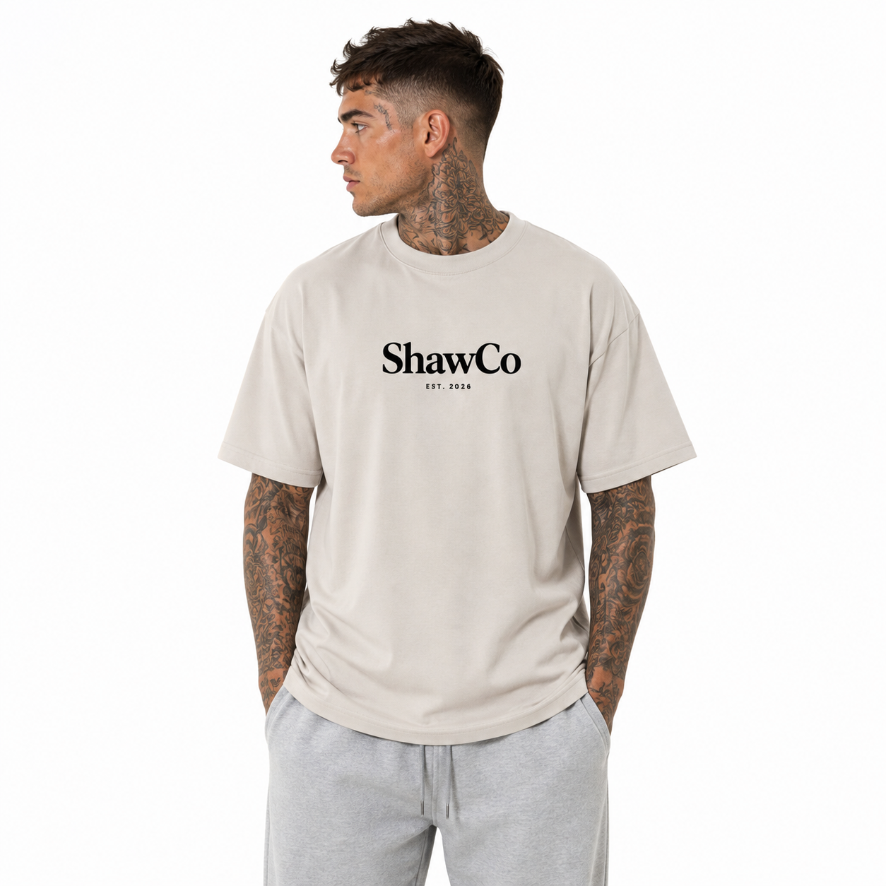 Oversized ShawCo Front Logo T-Shirt