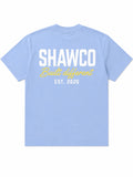Blue Built Different Oversized T-Shirt