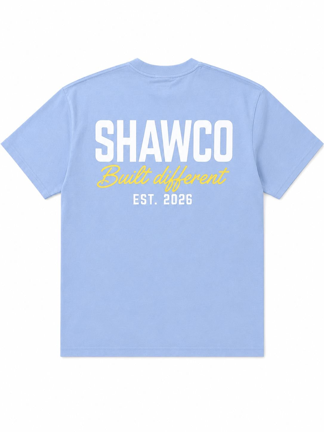 Blue Built Different Oversized T-Shirt