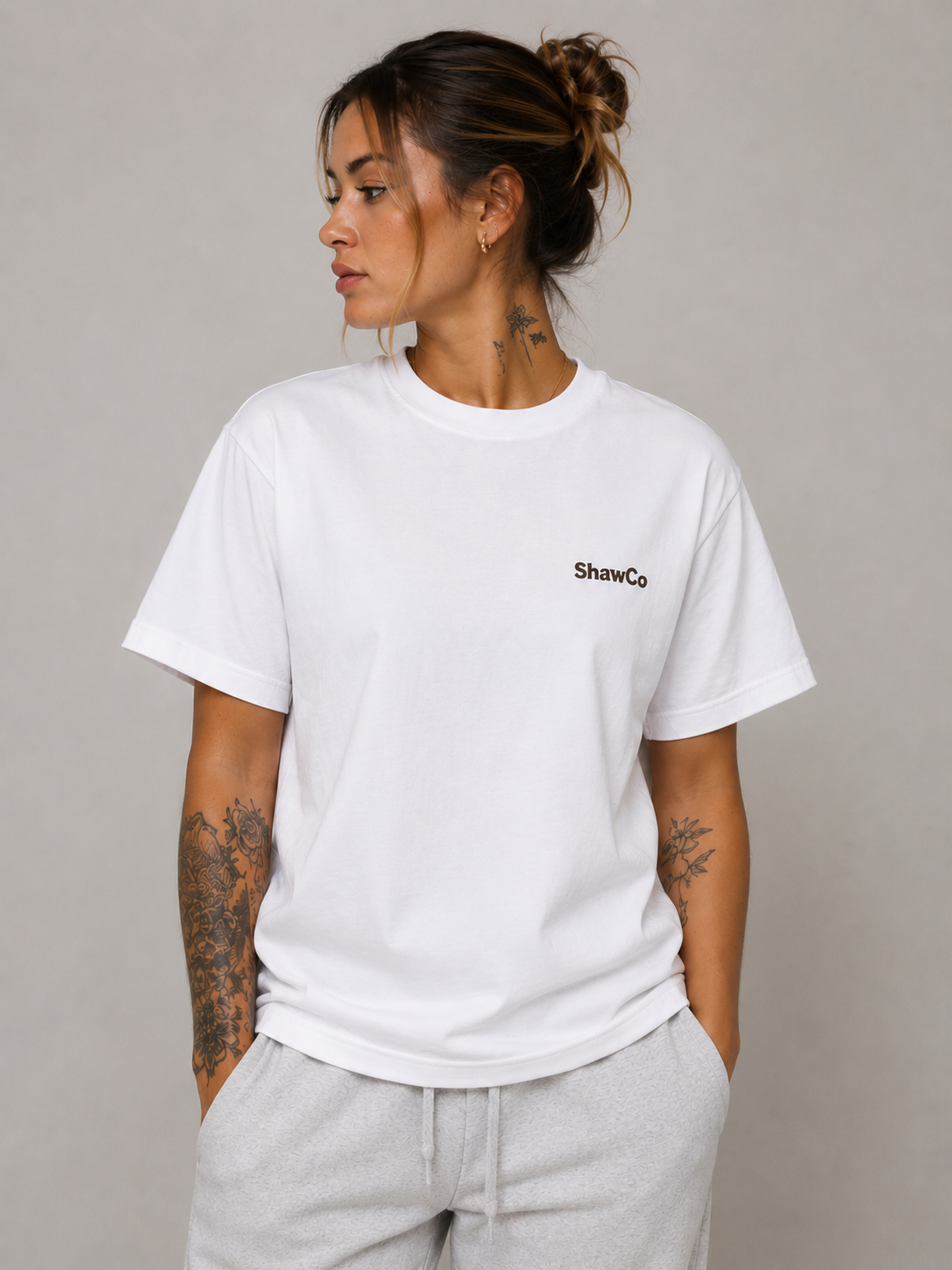 White Longevity Oversized T-Shirt