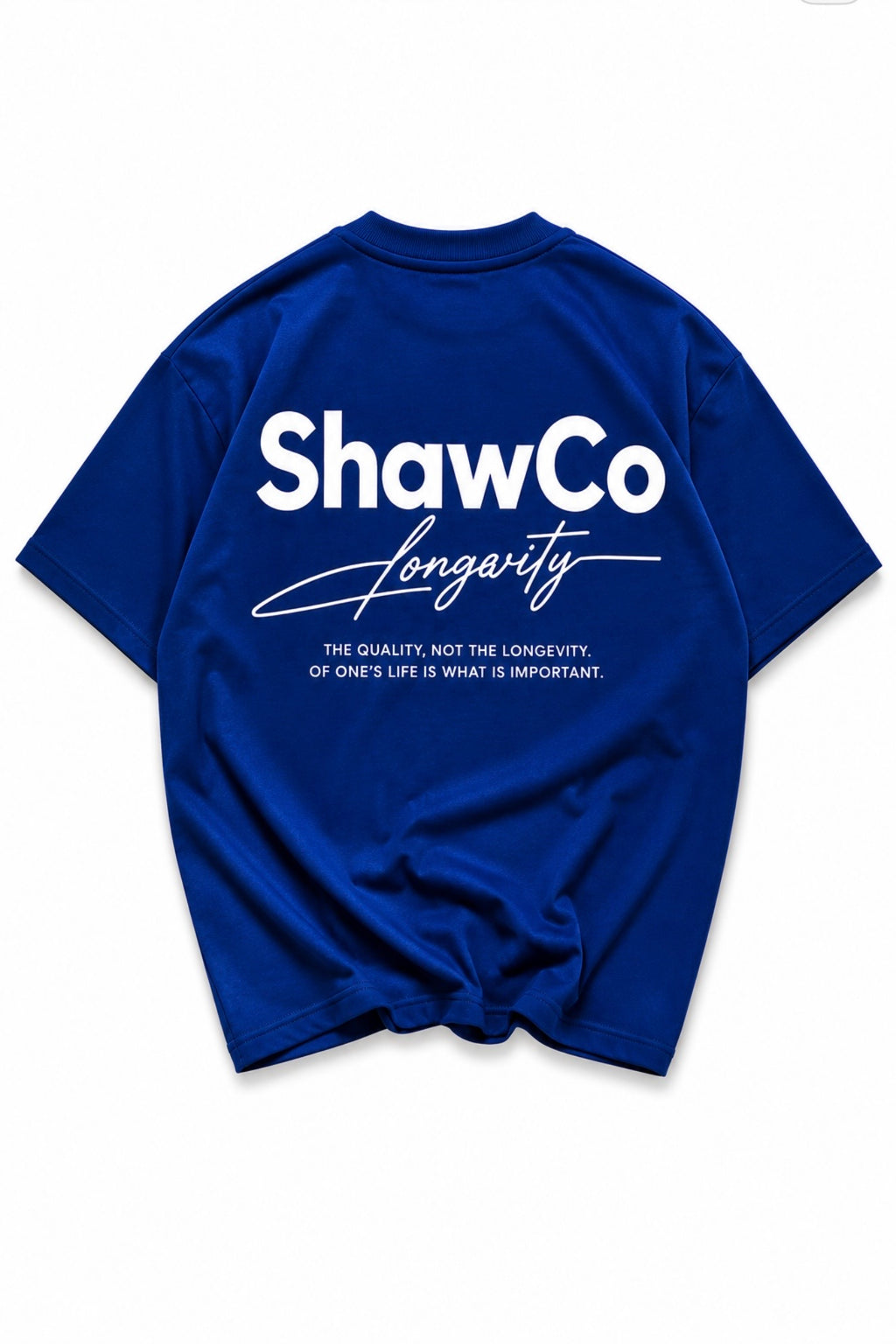 Blue Longevity Oversized T-Shirt