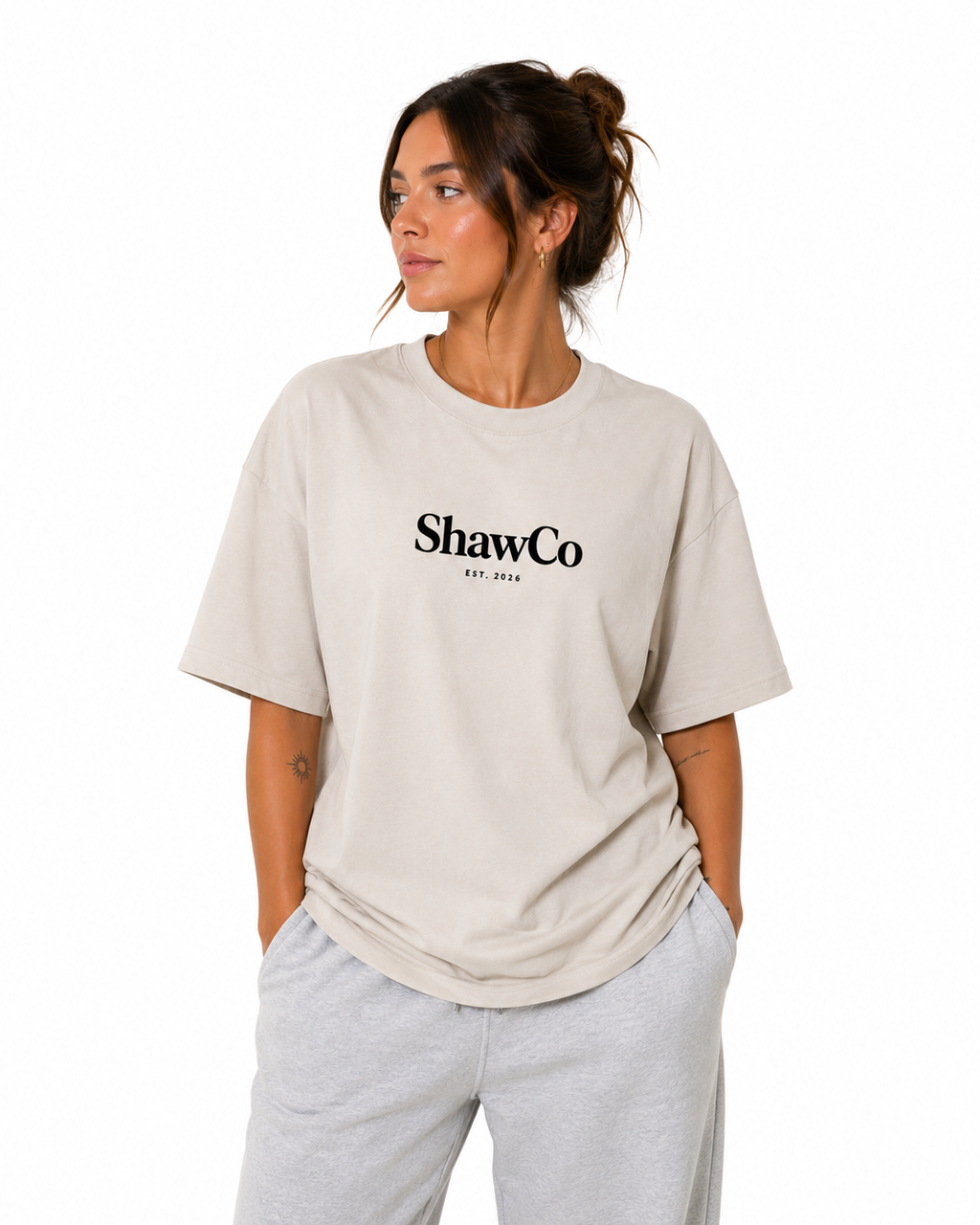 Oversized ShawCo Front Logo T-Shirt