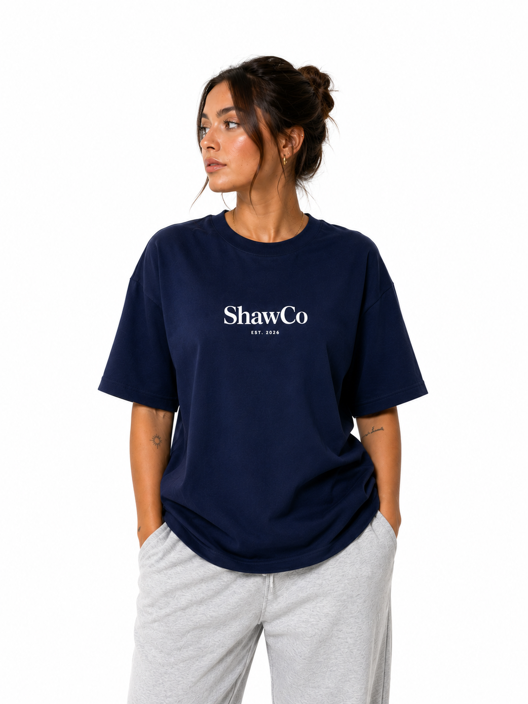Oversized ShawCo Front Logo T-Shirt