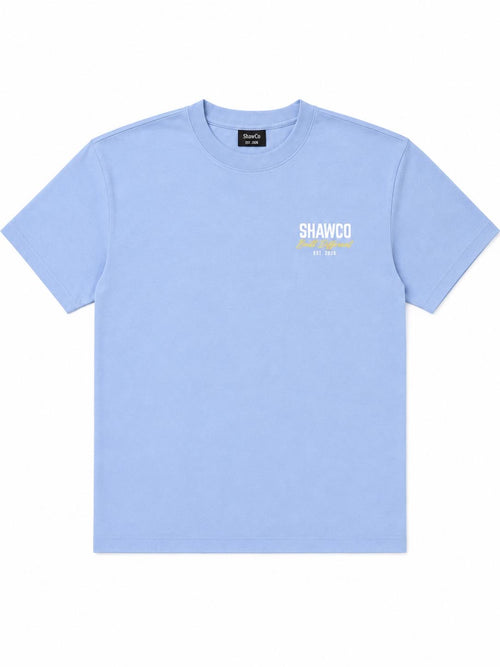 Blue Built Different Oversized T-Shirt